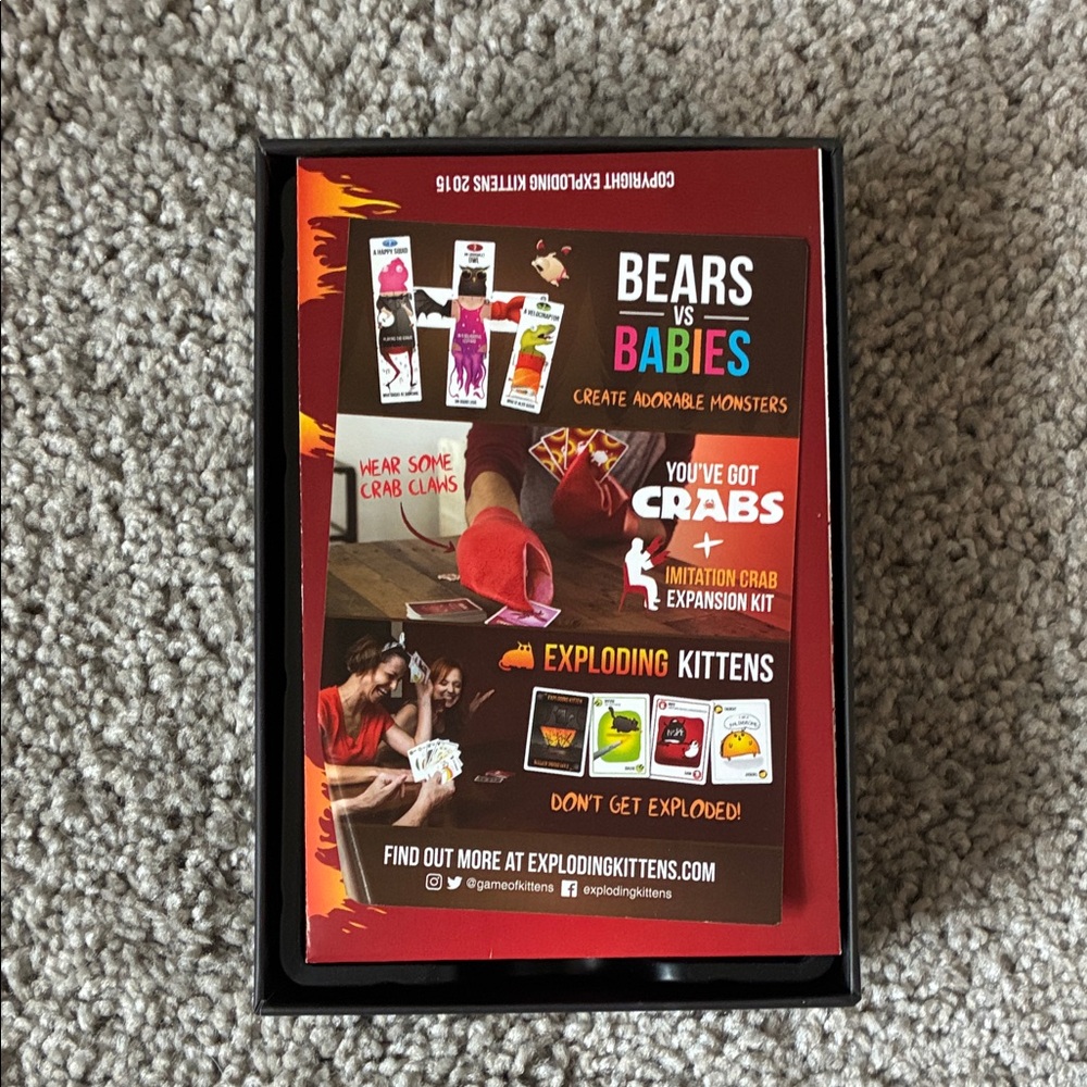 Exploding Kittens Original Edition Card Game - Red - Picture 3 of 4